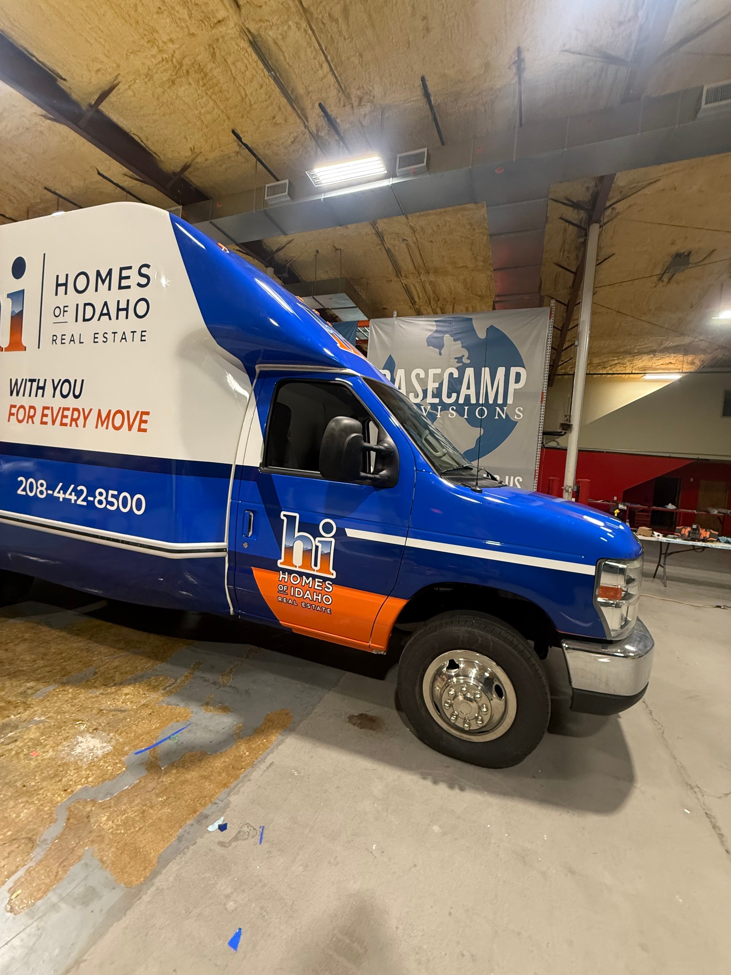 From Our Shop to Their Customer: Installing a Full Vehicle Wrap for Homes of Idaho Before Delivery