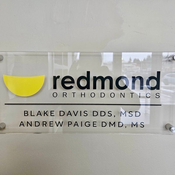 Redmond Orthodontics Lobby Sign: Why Branded Reception Signage Matters for Your Patient Experience - Redmond, WA
