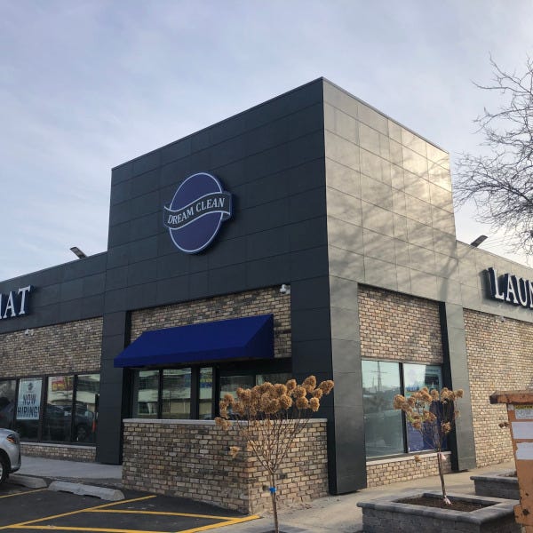 Dream Clean Laundromat Channel Letters & Awnings