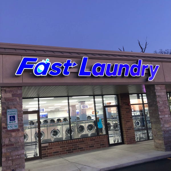 Fast Laundry Channel Letters