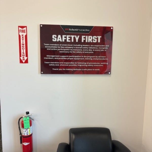 Methods Acrylic Sign