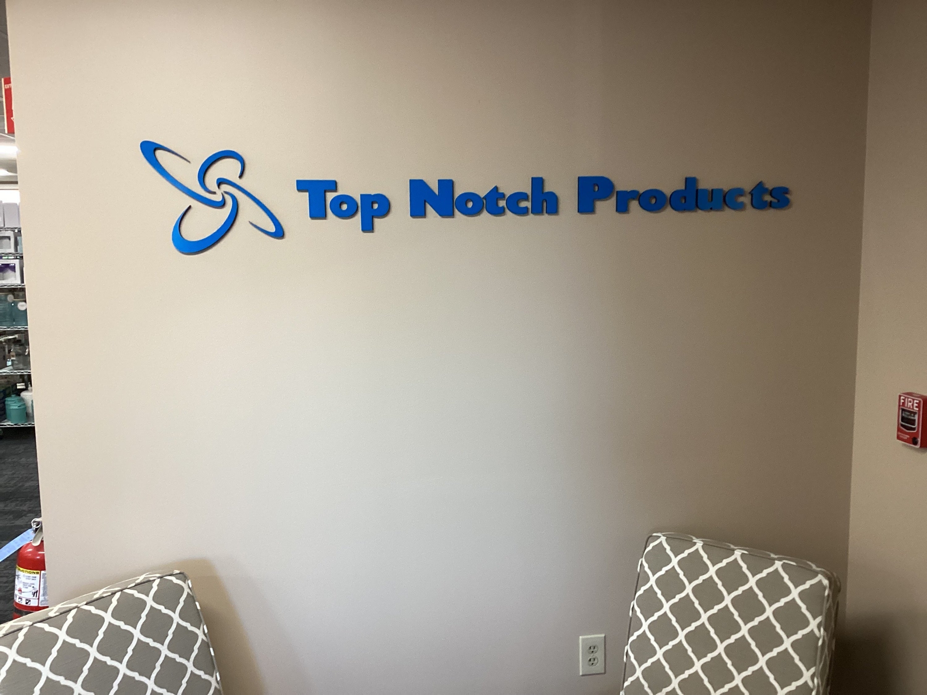 Interior Lobby Signs for Top Notch Products
