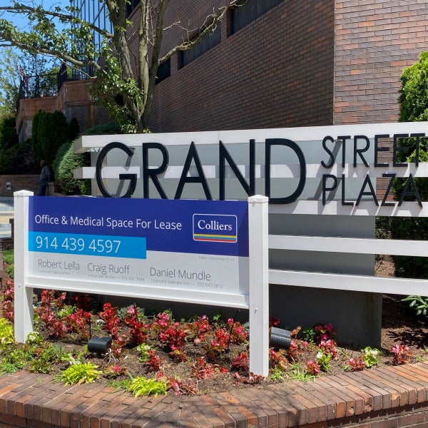Post and Panel for Colliers in White Plains, NY
