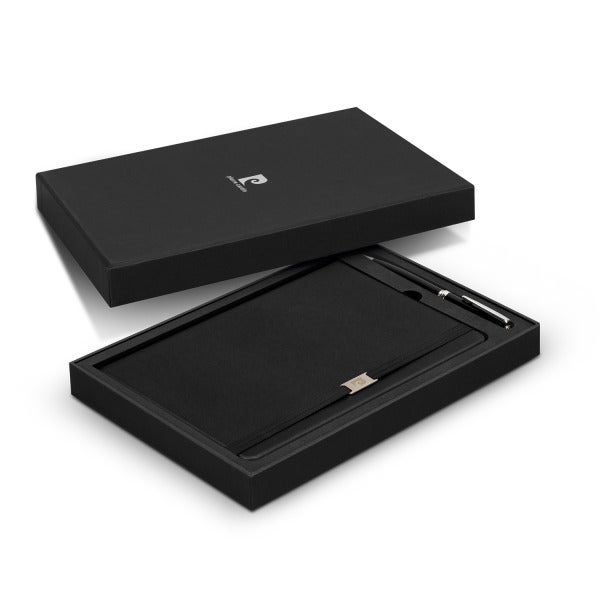 Custom Pierre Cardin Nouvelle Notebook and Pen Gift Set