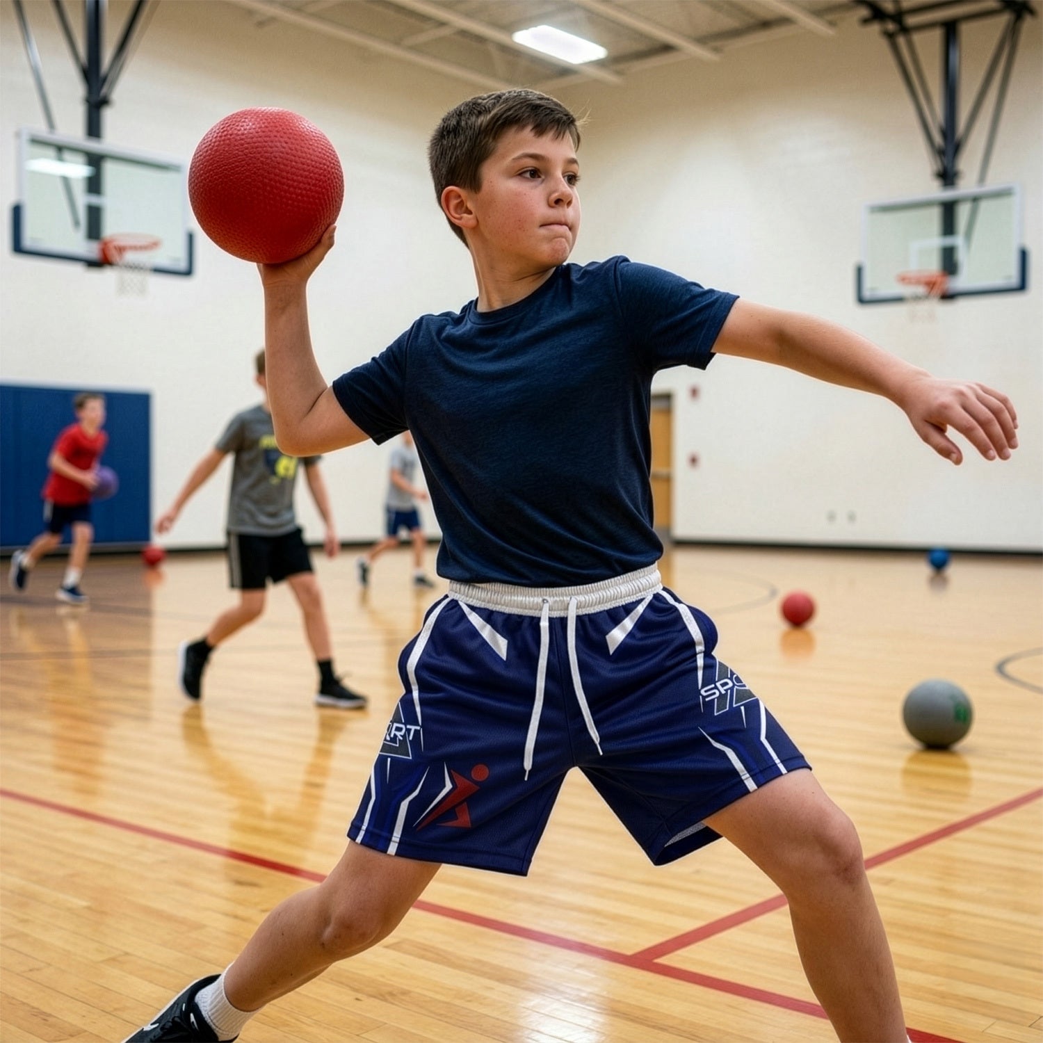 Custom Youth Active Shorts