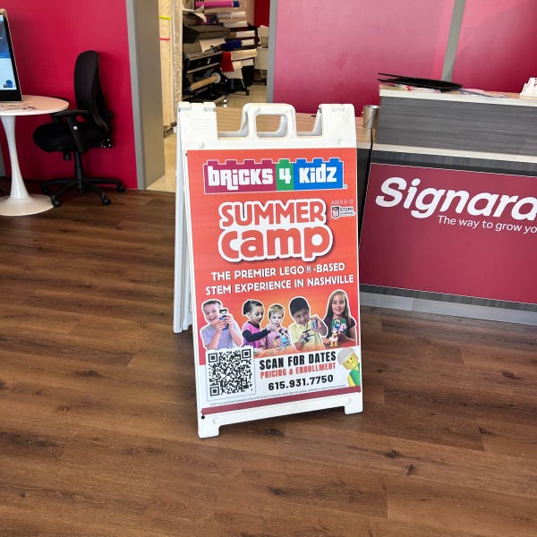 A-frame sign