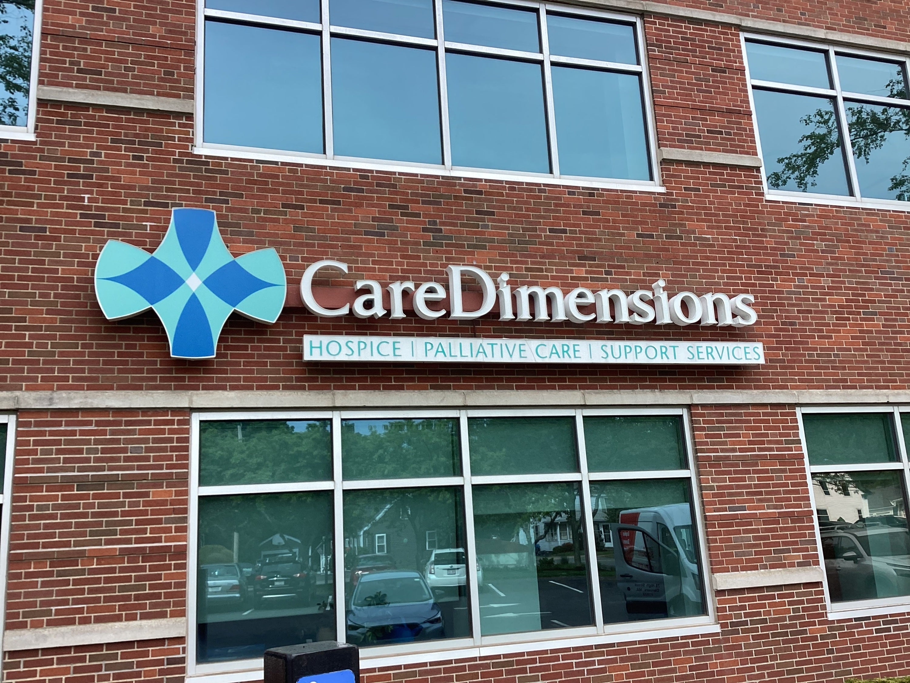 Custom Dimensional Lettering for CareDimensions | Commercial Building Signage