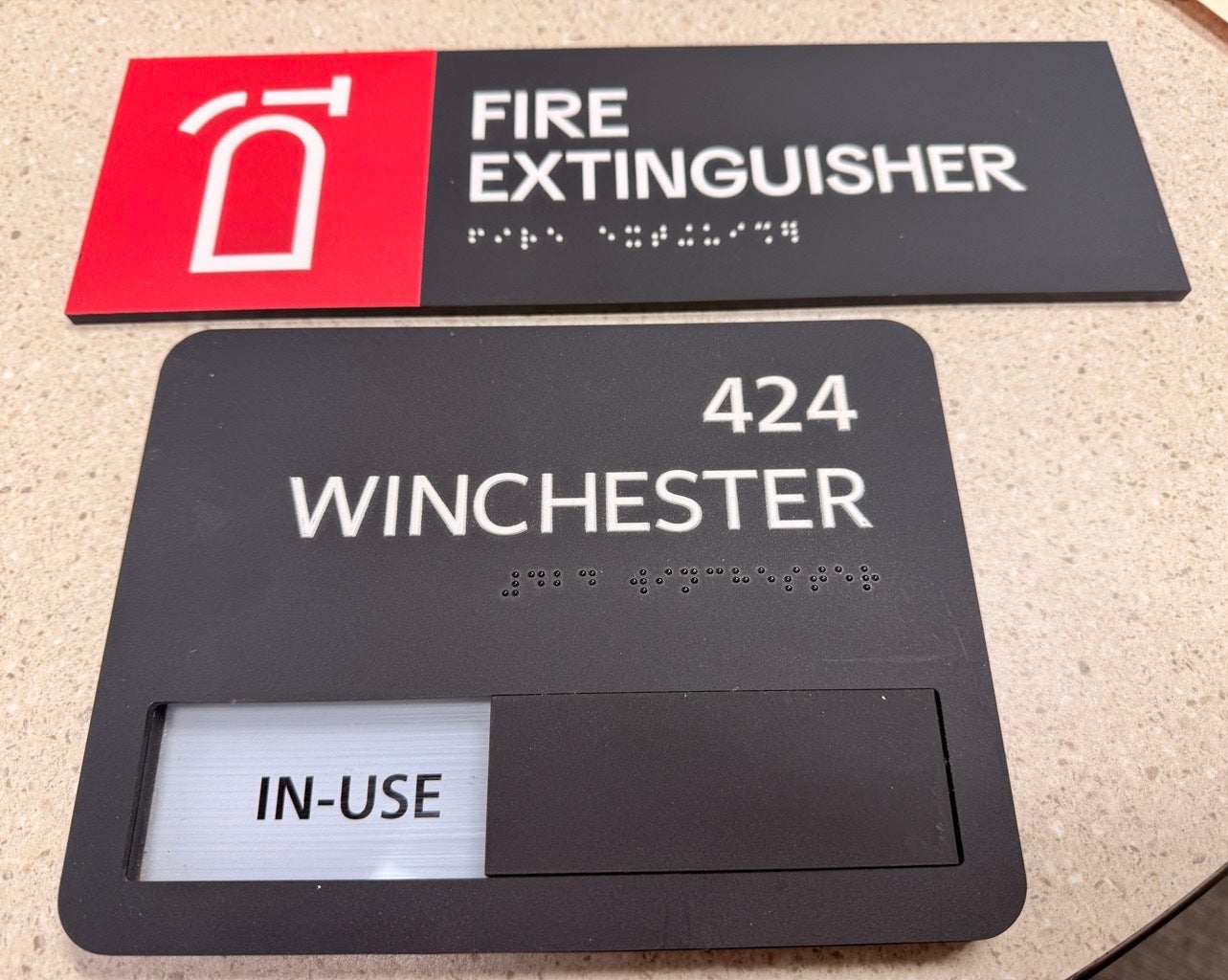 Complete architectural signage solutions for Contractors and Construction Projects - ADA - Wayfinding - Fire Safety Signs