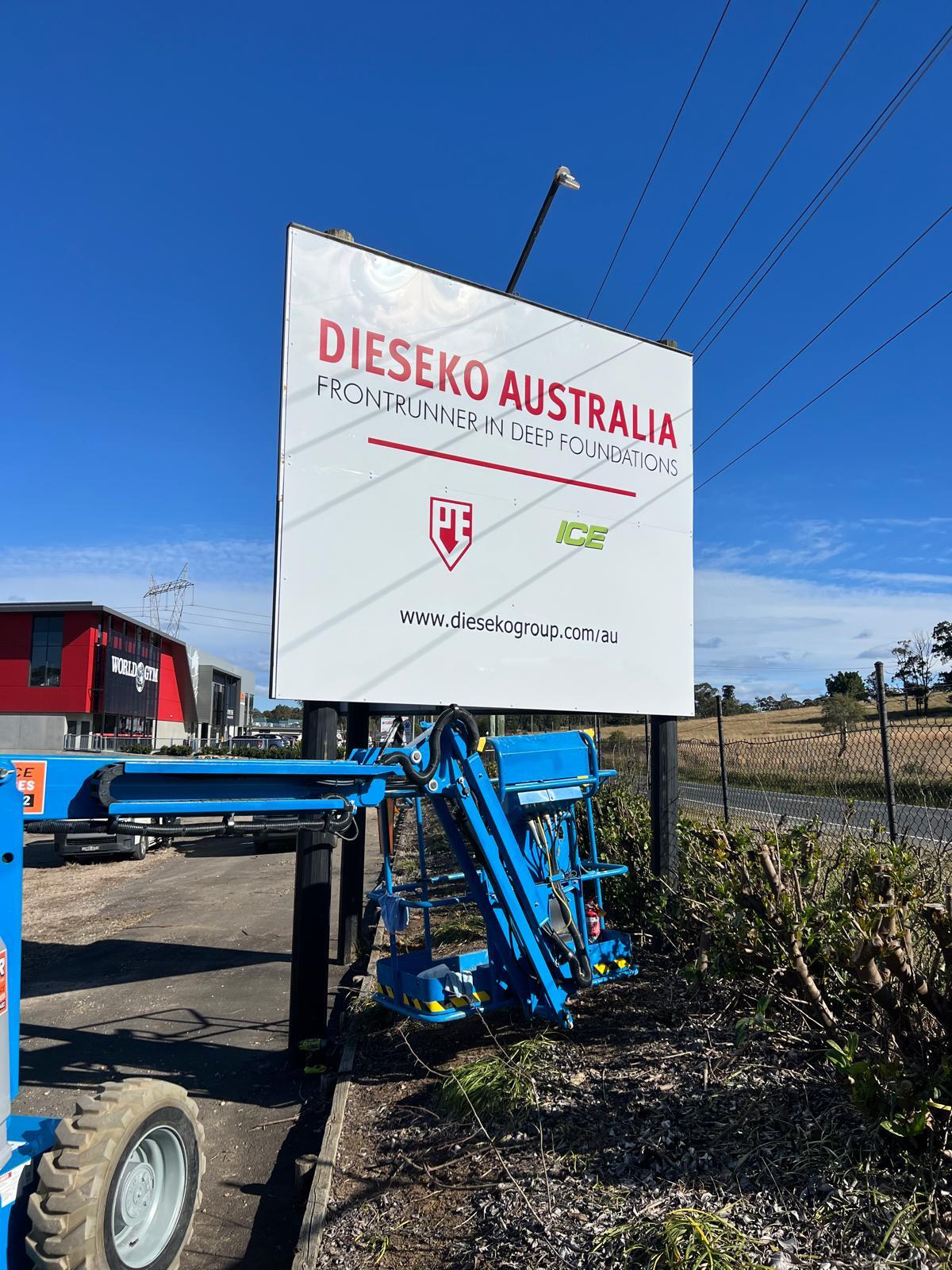 Fresh New ACP Sign Panels for Dieseko Australia