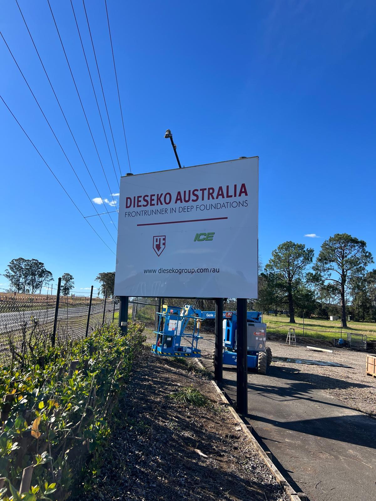 Fresh New ACP Sign Panels for Dieseko Australia
