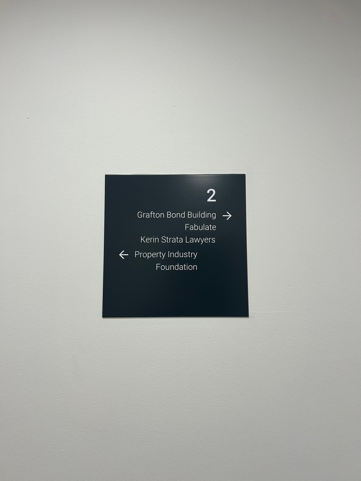 Recently Installed Directory Signs