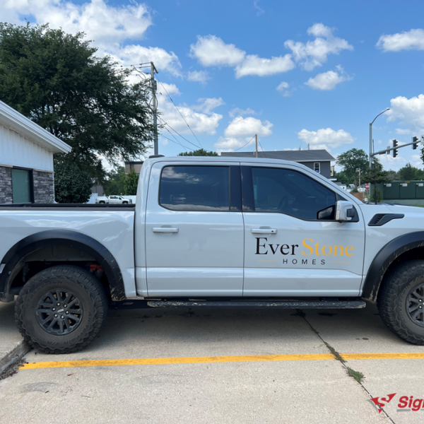 EverStone Homes Enhances Its Fleet with Custom Truck Decals from Signarama Ankeny