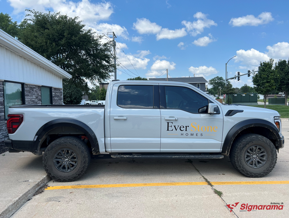 EverStone Homes Enhances Its Fleet with Custom Truck Decals from Signarama Ankeny
