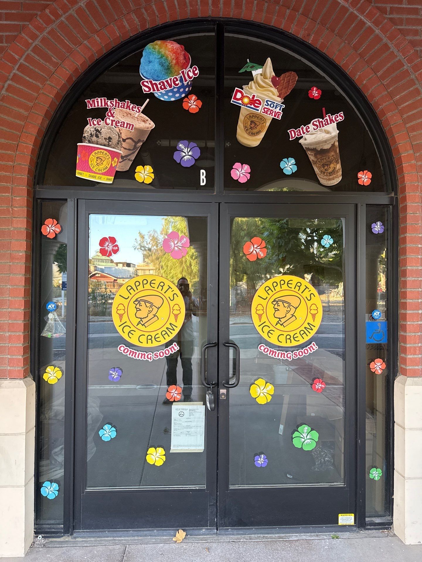 Storefront Window Graphics for Lappert's Ice Cream Coming Soon Reveal | Signarama Temecula