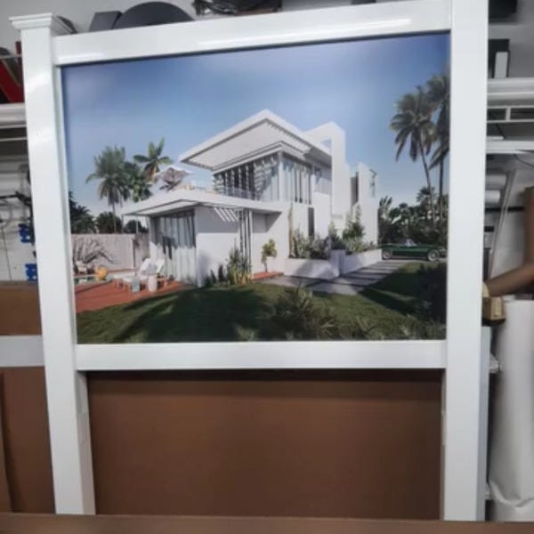 yard sign with image