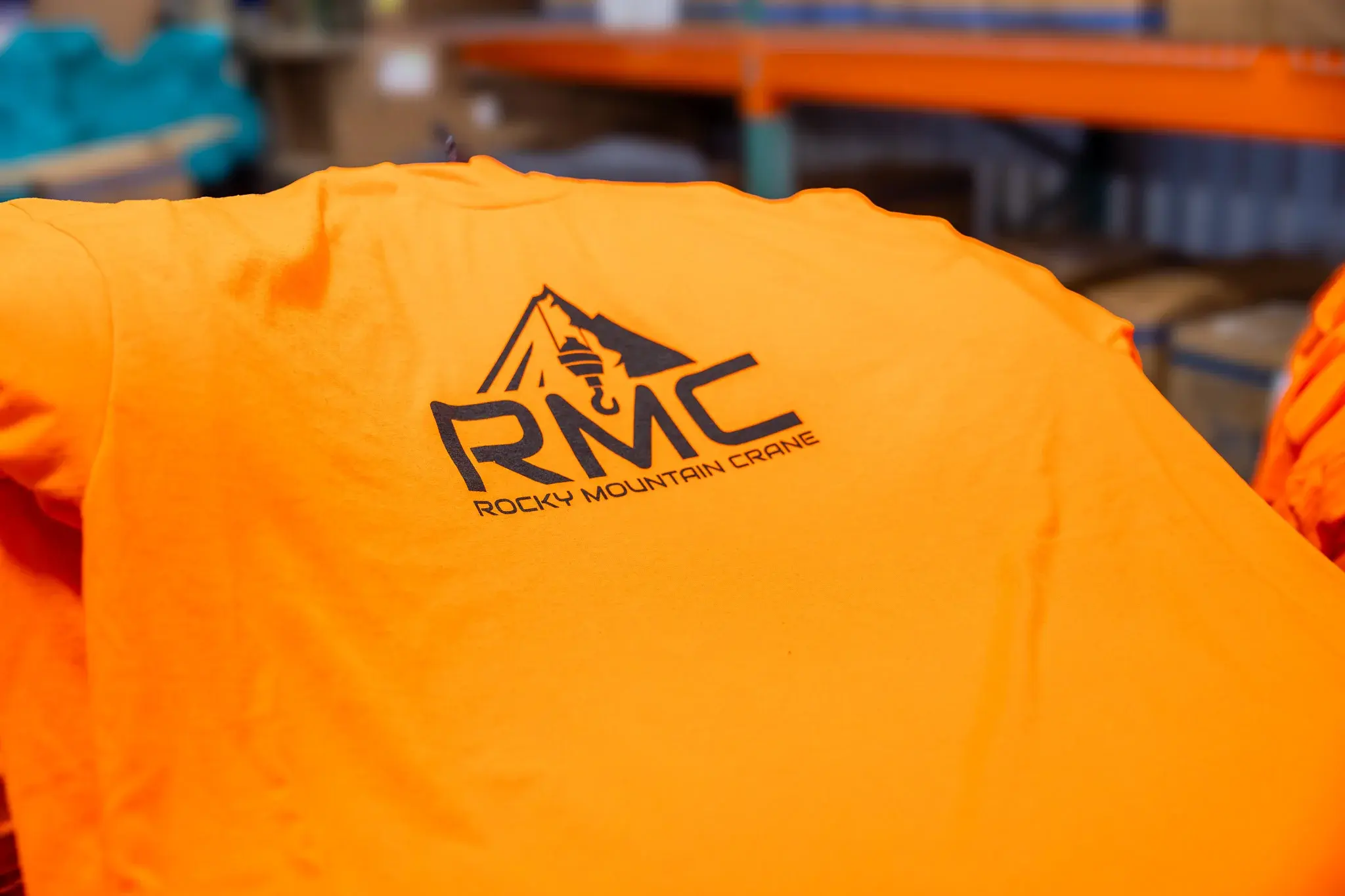 Custom Screen Printed Safety T-Shirts for Rocky Mountain Crane