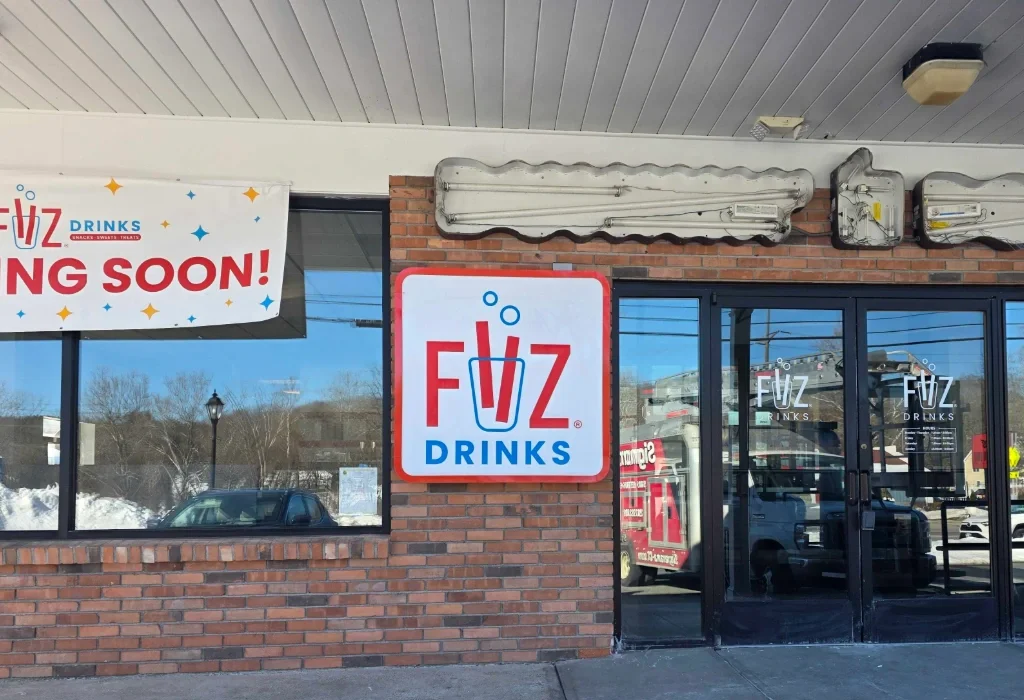 Fiiz storefront sign