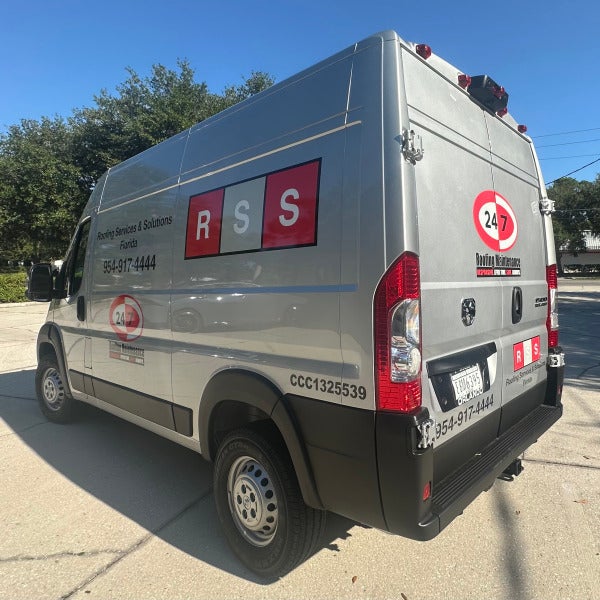 Custom Fleet Graphics for Roofing Services & Solutions Florida