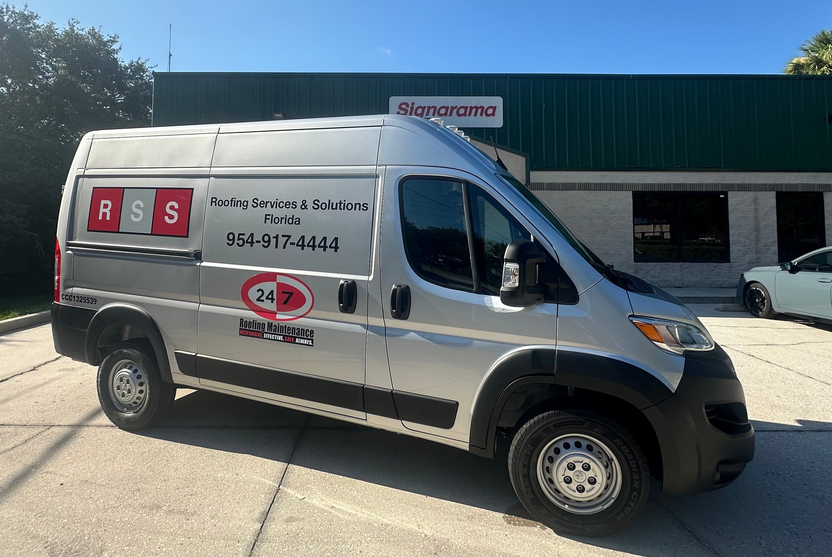 Custom Fleet Graphics for Roofing Services & Solutions Florida