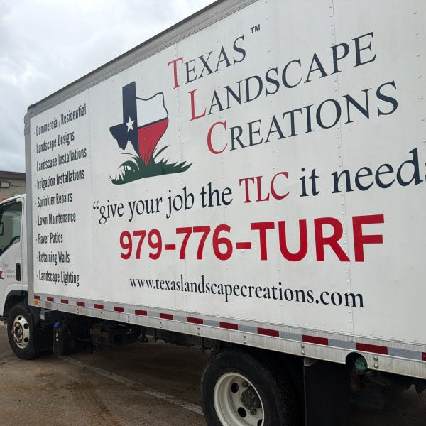 Texas Landscape Creations Box Truck