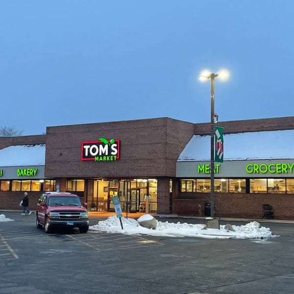 Tom's market channel letters