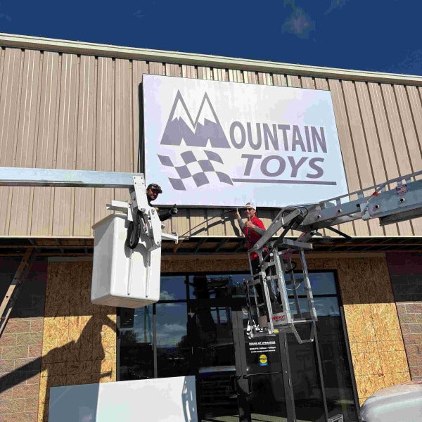 Mountain Toys Storefront Sign