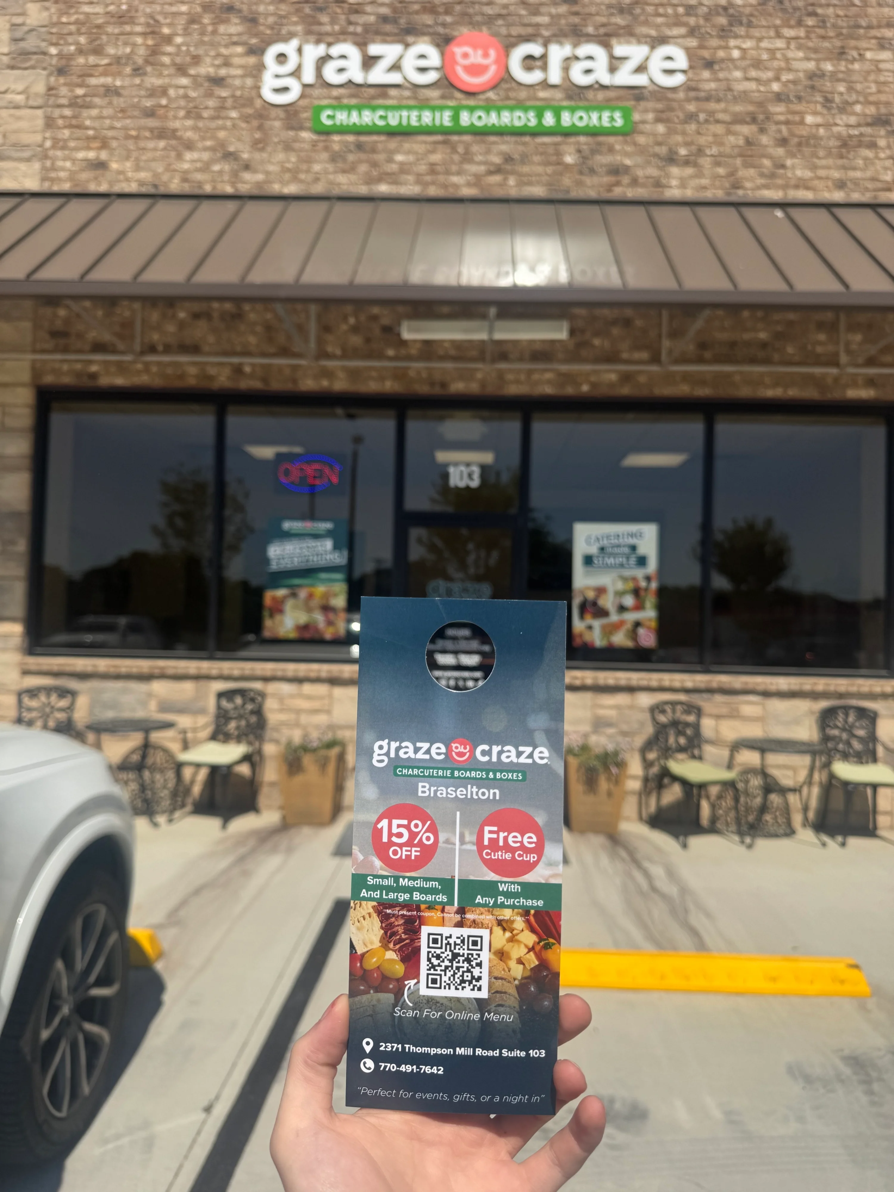 Door Hanger Coupons That Beat the Slow Season for Graze Craze Braselton