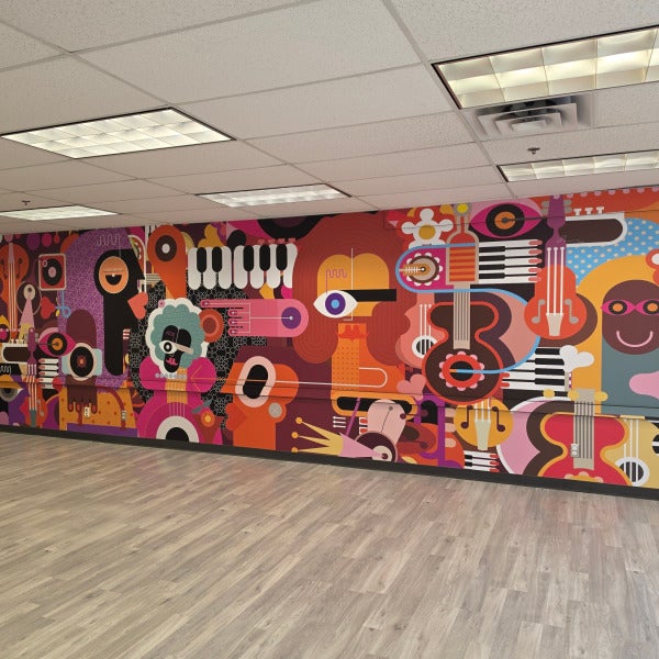 Wall Mural for Concrete Global Ventures in Edmonton, AB