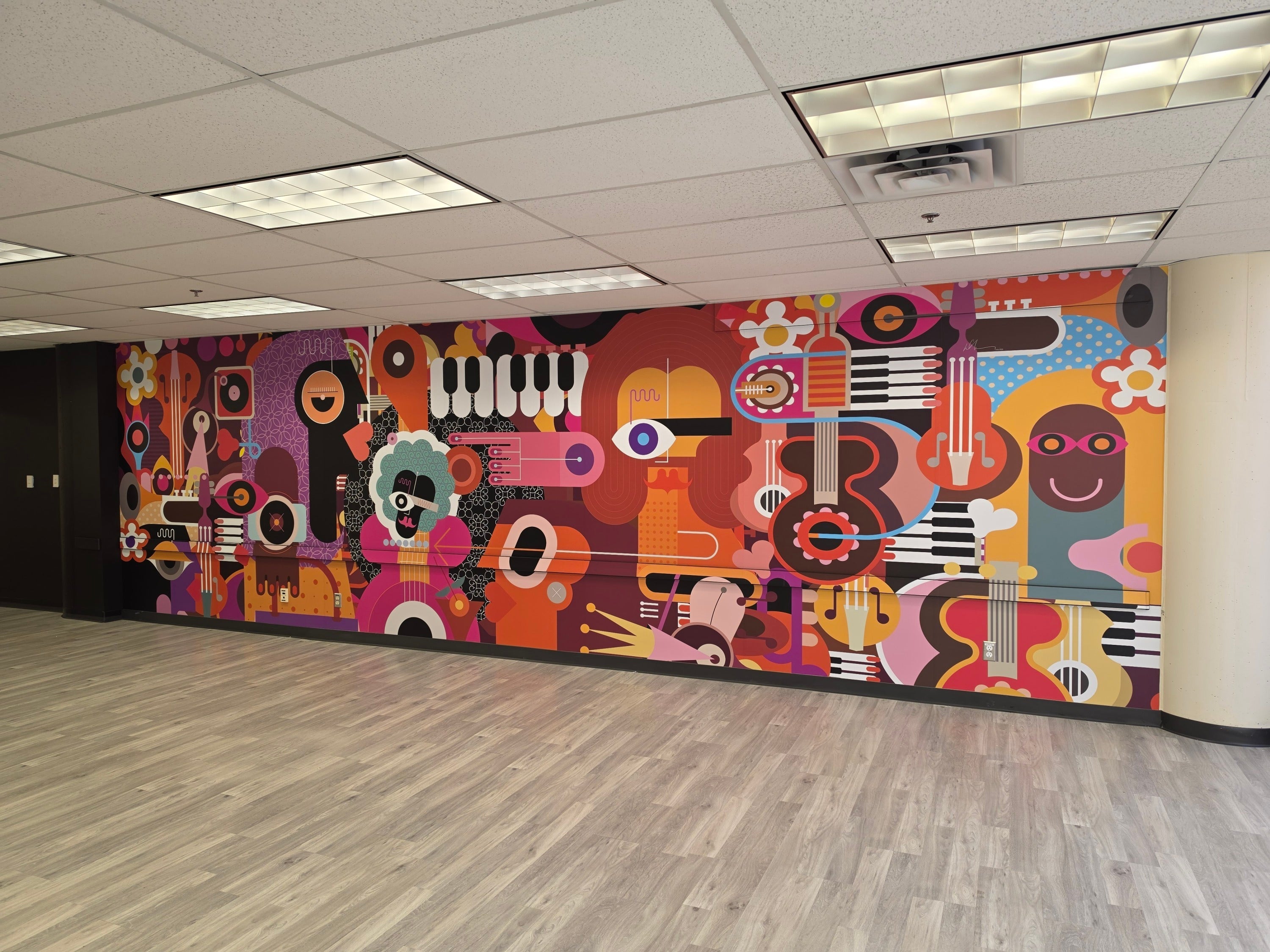 Wall Mural for Concrete Global Ventures in Edmonton, AB