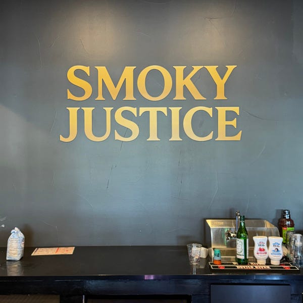 Smoky Justice Cigar Lounge_Lobby Sign