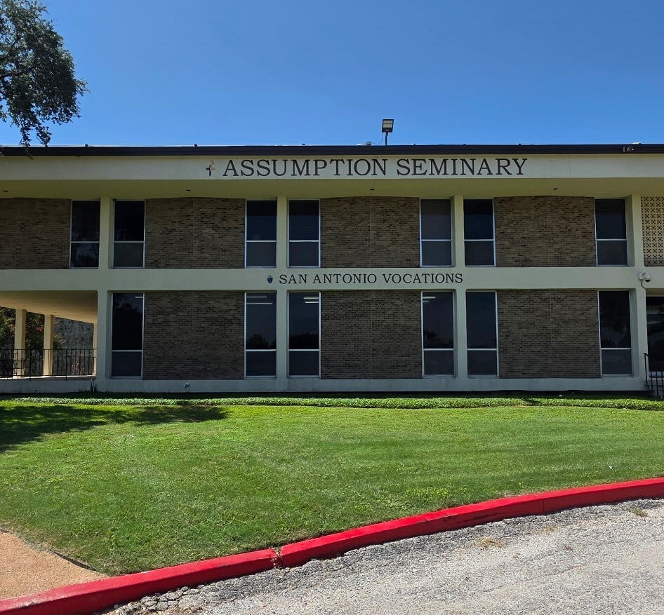 A New Look for Assumption Seminary with Custom Exterior Signage