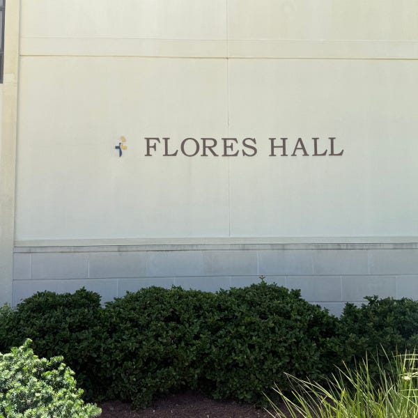 Flores Hall_Exterior Building Sign