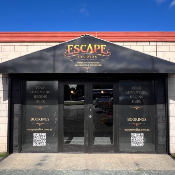 Escape Studios_One-way vision windows_Fascia_Echuca Moama Signarama