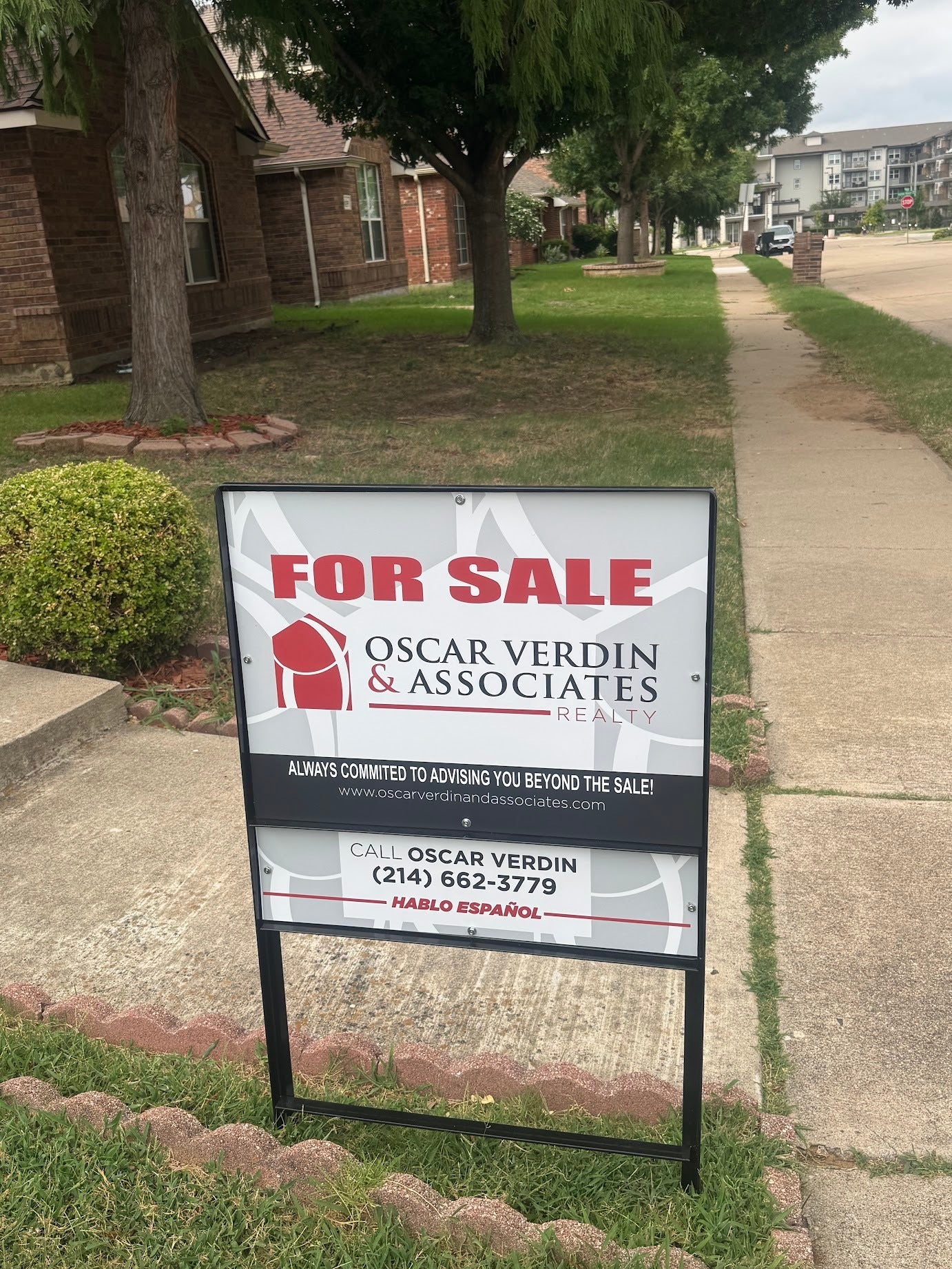 Custom Realtor Sign for Oscar Verdin & Associates Realty