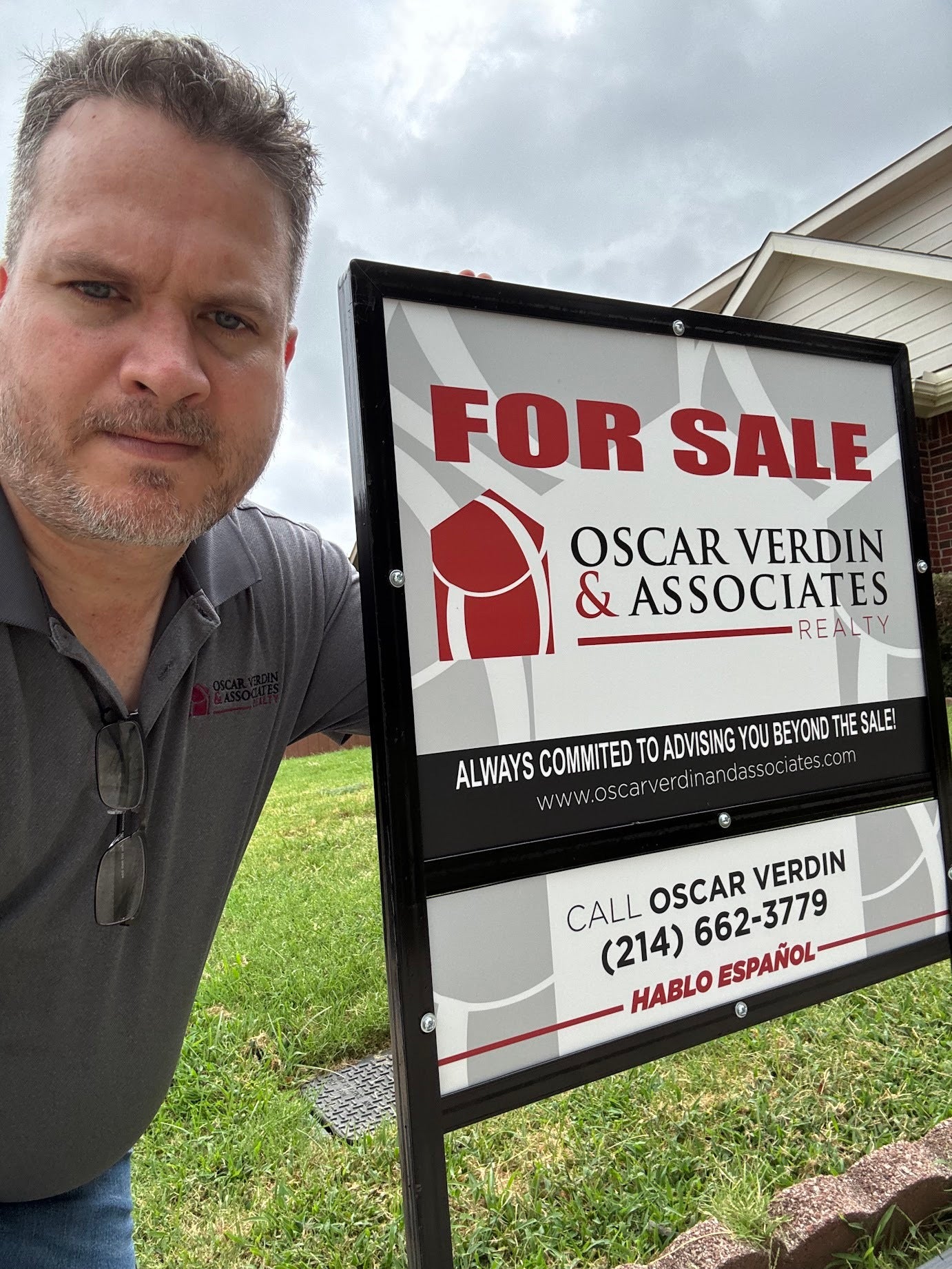 Custom Realtor Sign for Oscar Verdin & Associates Realty