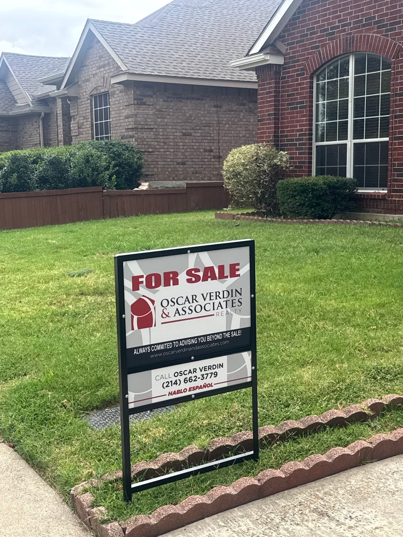Custom Realtor Sign for Oscar Verdin & Associates Realty