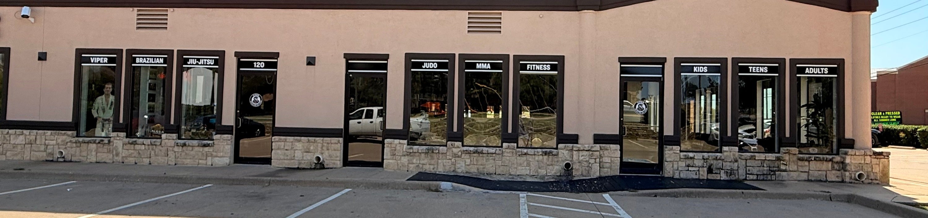 Viper Brazilian Jiu-Jitsu custom window decals by Signarama North Fort Worth/Keller