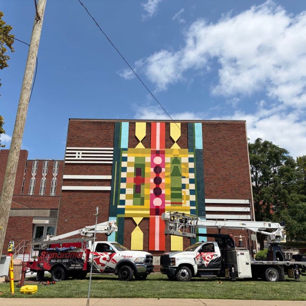 Signarama Rivercities Brings Marshall University's Vision to Life with Stunning New Smith Hall Mural
