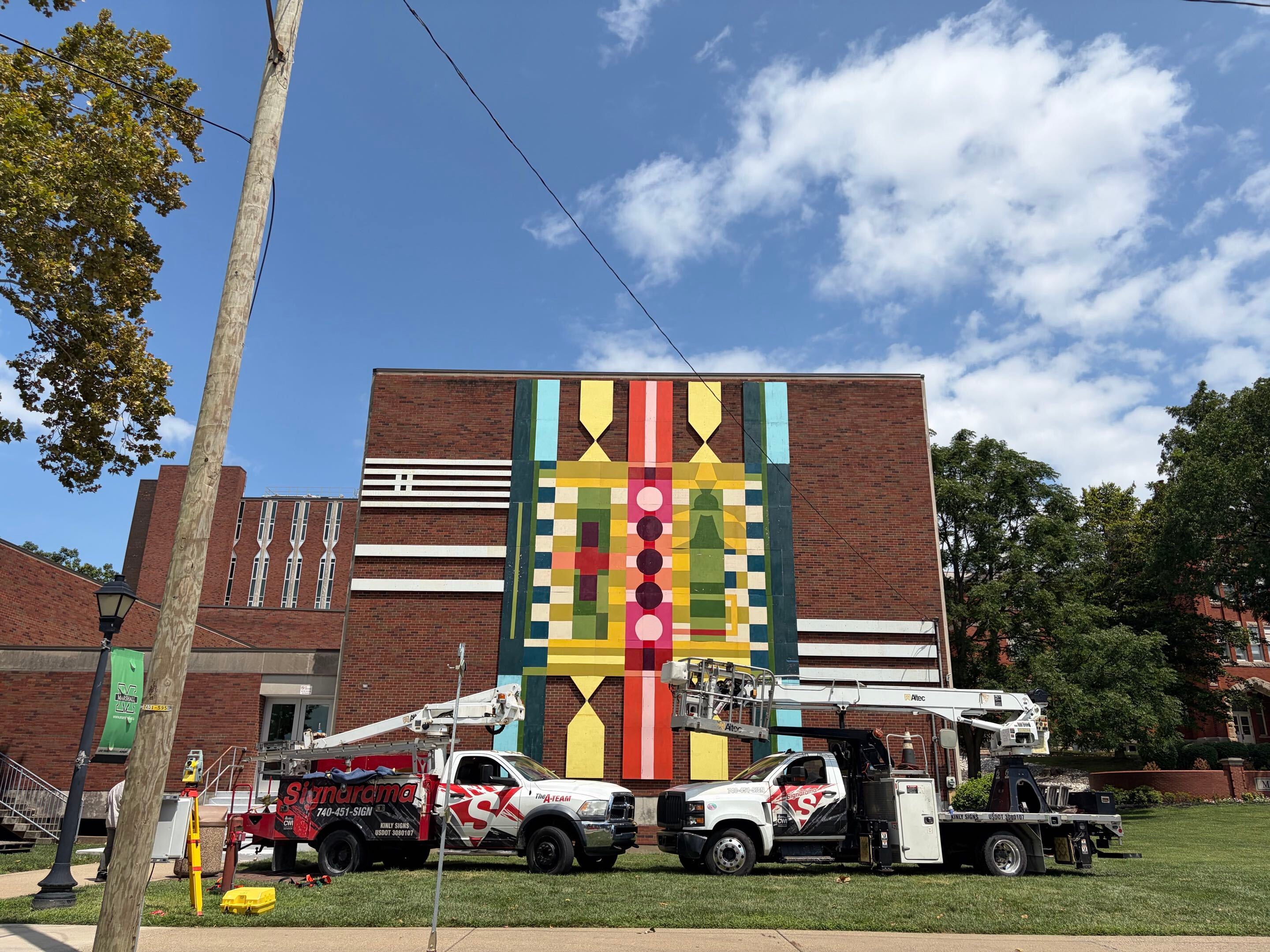Signarama Rivercities Brings Marshall University's Vision to Life with Stunning New Smith Hall Mural