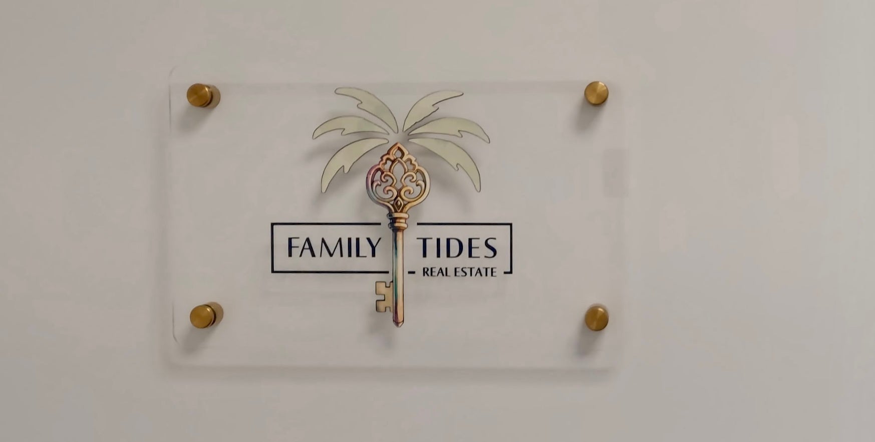 New custom signs for the Dacia Allen Team at Family Tides Real Estate