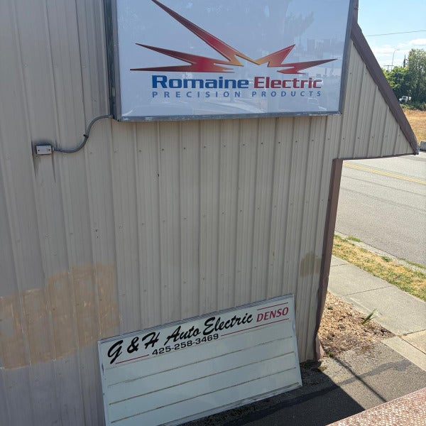Signage for Romaine Electric in Everett, WA