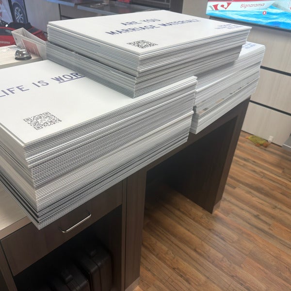 Breakaway Yard Signs