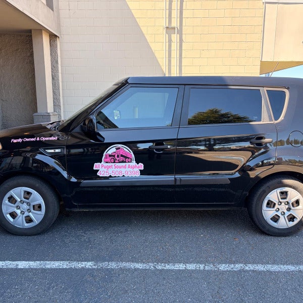 Vehicle Graphics for All Puget Sound Asphalt @ Arlington, WA