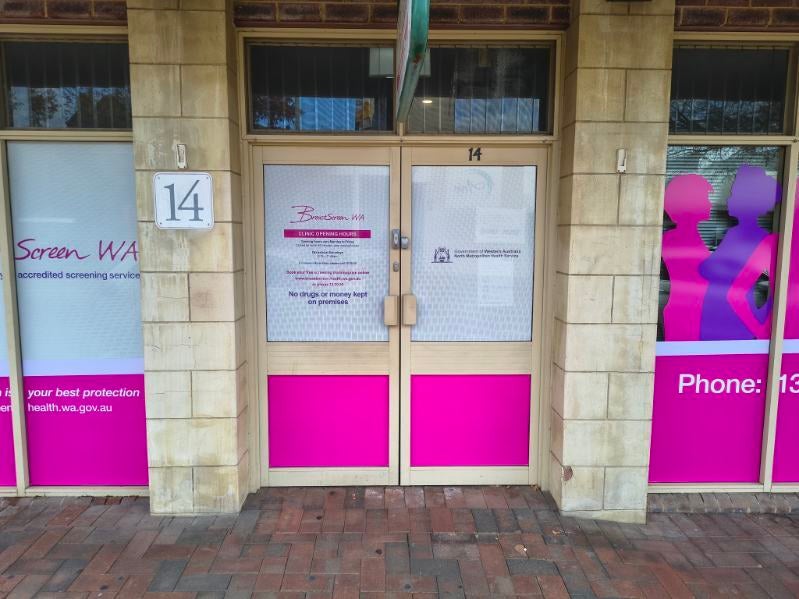 Signage Refresh for BreastScreen WA
