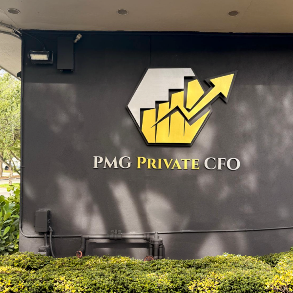 Elevating the PMG Private CFO Brand with a New Dimensional Logo Sign