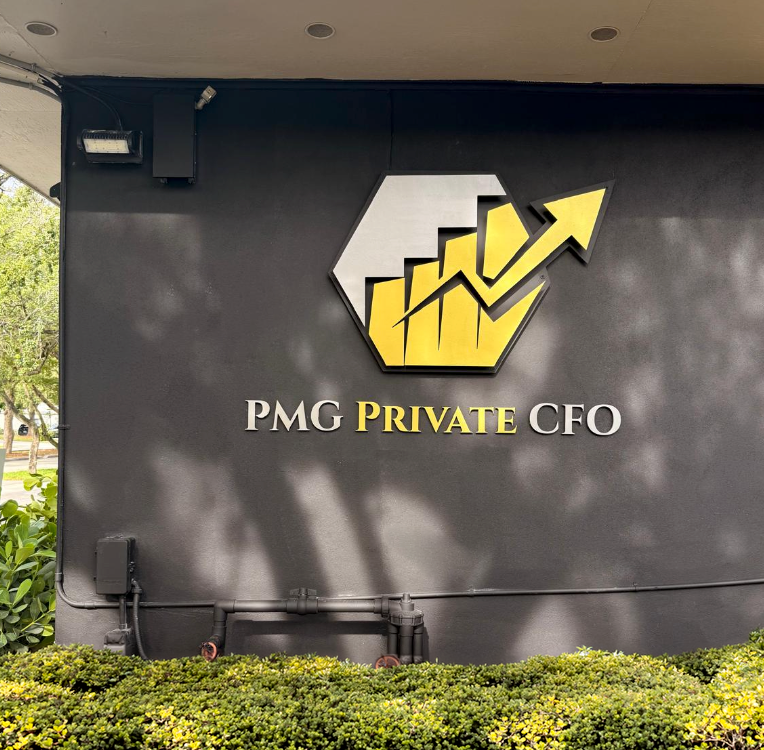 Elevating the PMG Private CFO Brand with a New Dimensional Logo Sign