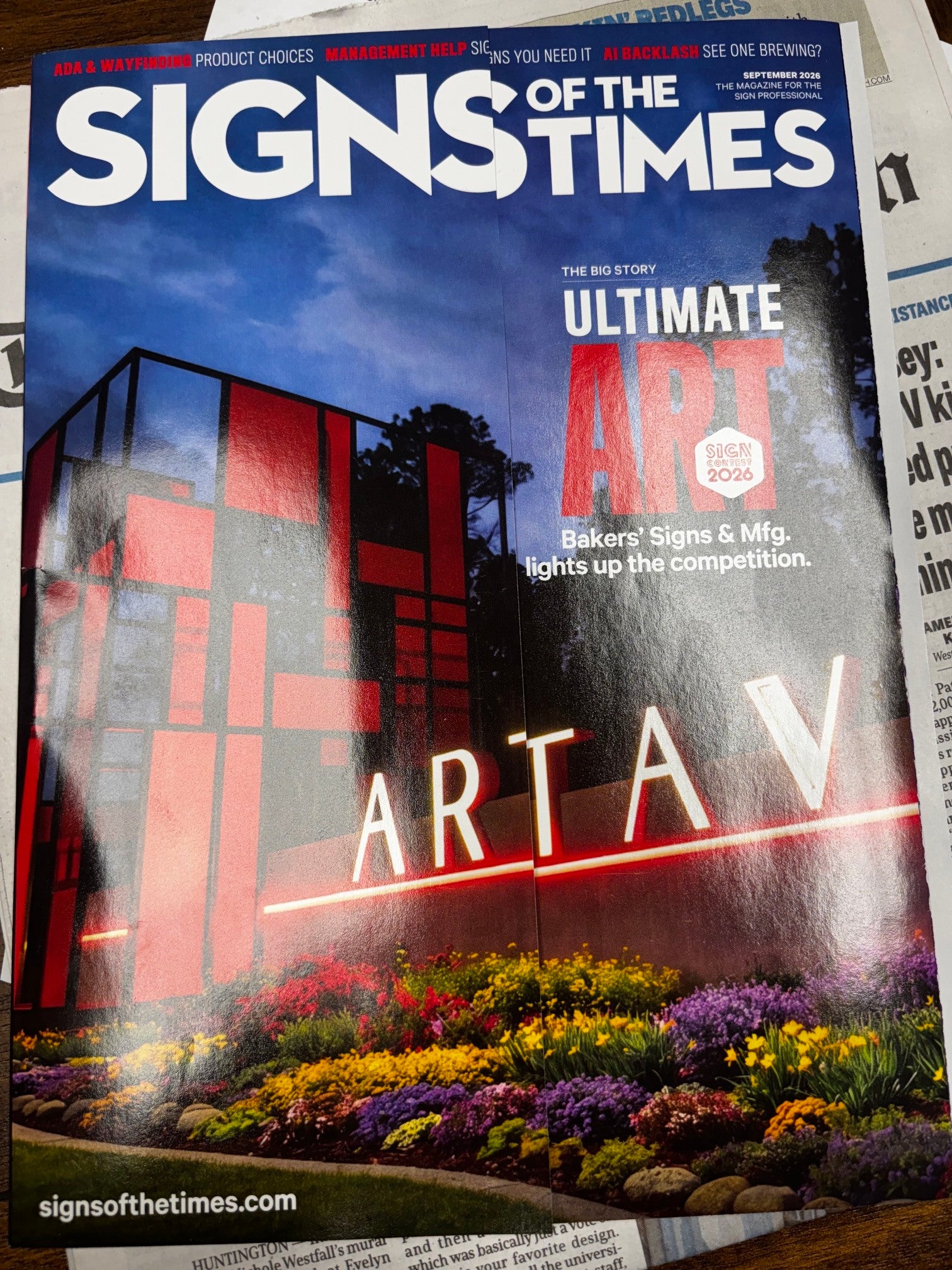 Signarama Rivercities Earns First Place in the 2026 Signs of the Times Sign Contest