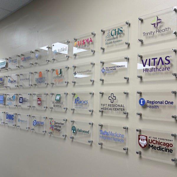 Elevate Your Corporate Lobby with Custom Acrylic Logo Frames