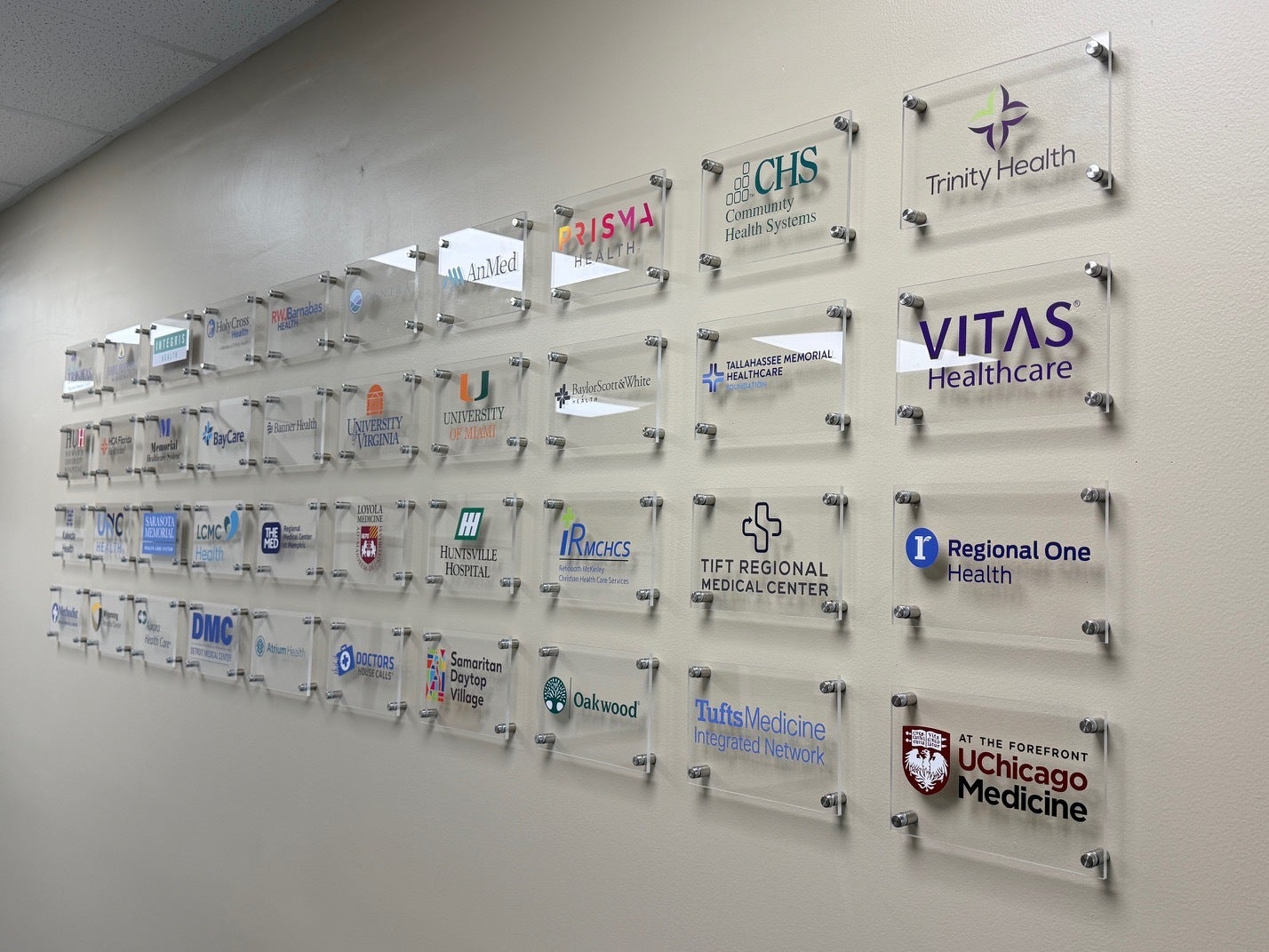 Elevate Your Corporate Lobby with Custom Acrylic Logo Frames