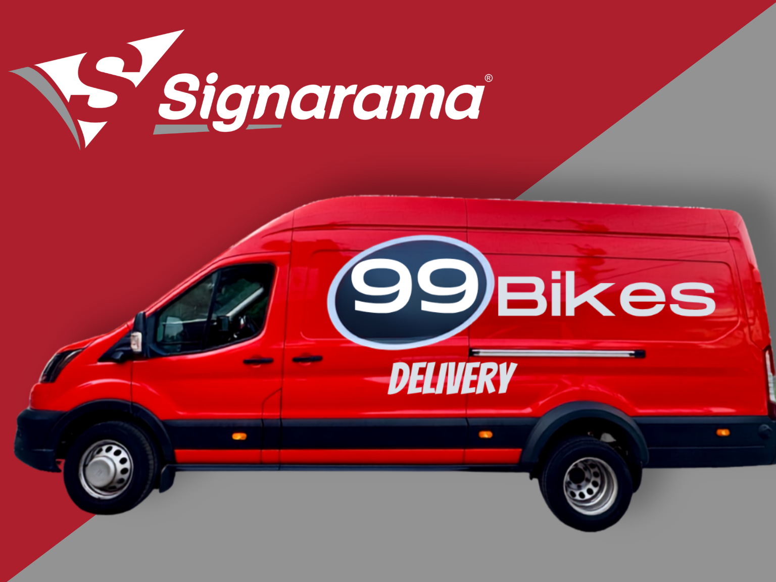 99 Bikes Delivery Van Graphics